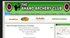 Desktop Screenshot of ahamoarcheryclub.com